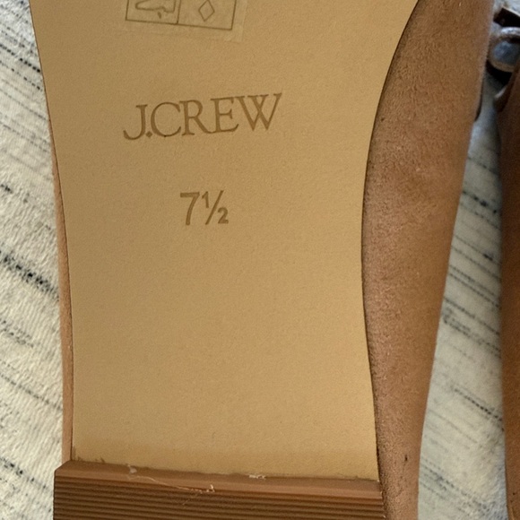 J. Crew Women's Tan Faux Suede Mules with Bow Detail - Picture 7 of 7